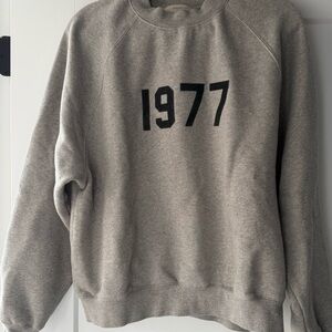 Fear of God Essentials Gray Knit Sweater